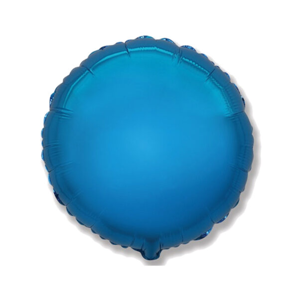 Folienballon blau Rund