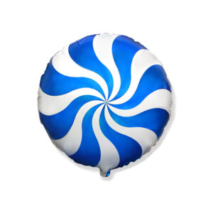 Ballon Candy Blau - Rund