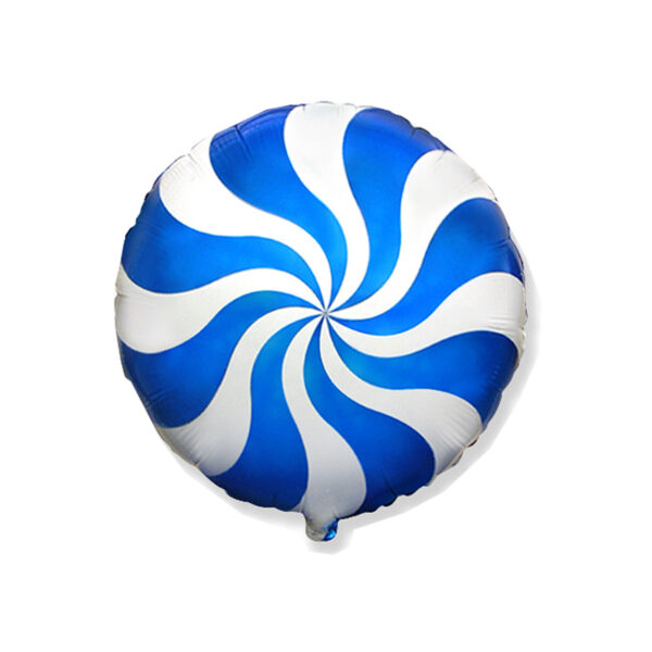 Ballon Candy Blau - Rund