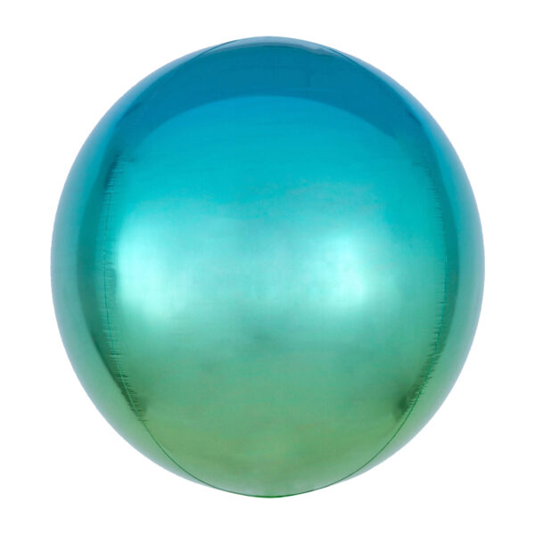 Folienballon Orbz Blue & Green - Kugel