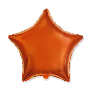 Folienballon Orange - Stern