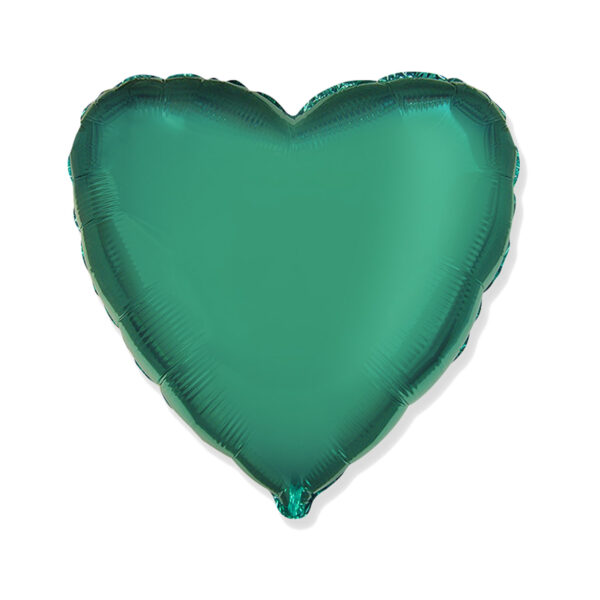 Folienballon Petrol - Herz