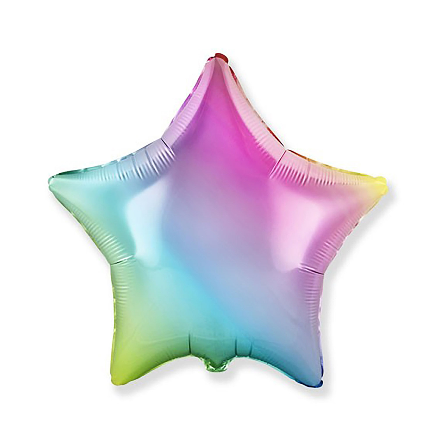 Folienballon Stern - Rainbow pastell