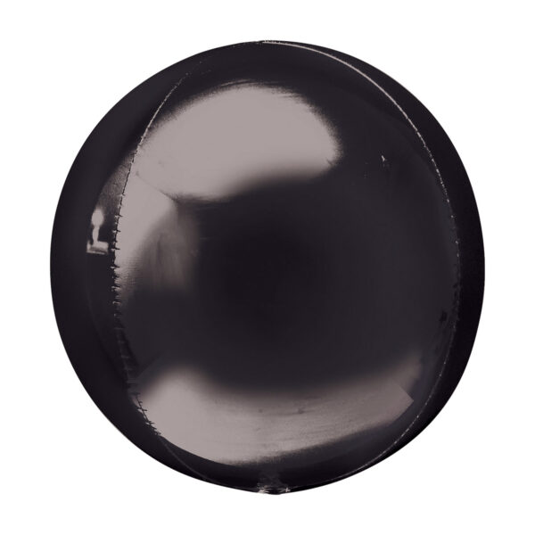 Folienballon Orbz schwarz - Kugel