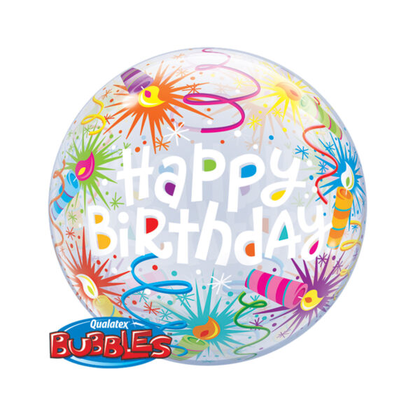 Ballon Happy Birthday - Kerzen
