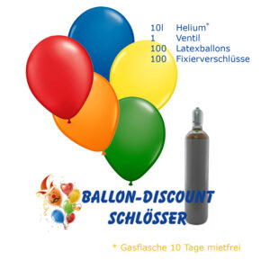 Angebot: 100 Ballons inkl. Helium und Zubehör