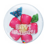 Double Bubble Birthday Flower /Ballon in Ballon