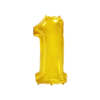 Folienballon Zahl 1 - Gold