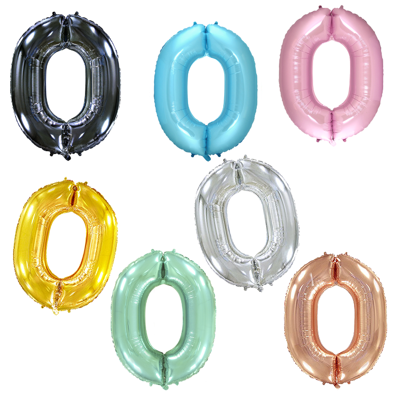 Ballon Zahl 0
