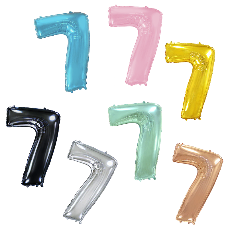 Ballon Zahl 7
