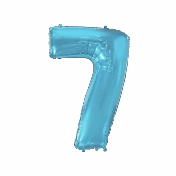 Sieben blau