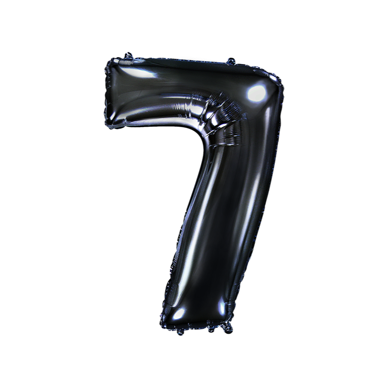 Sieben schwarz