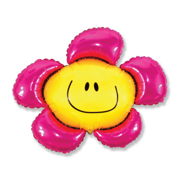 Folienballon Flower Pink