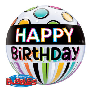 Qualatex Bubbles Happy Birthday Ballon