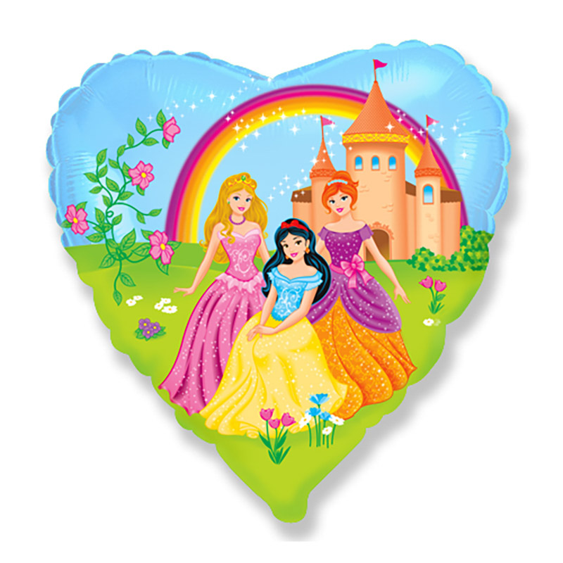 Folienballon Princess Castle - Herz