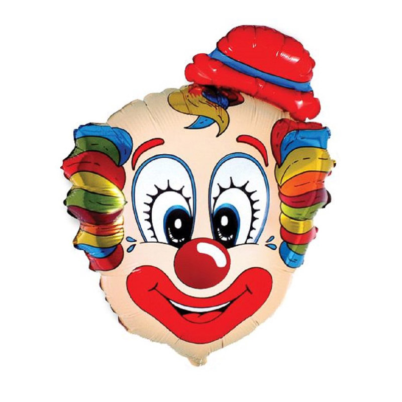 Folienballon Clown Head