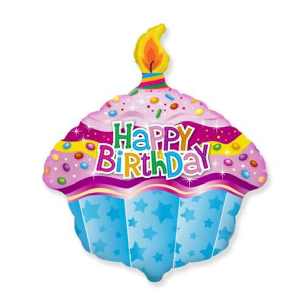 Ballon Happy Birthday Cake