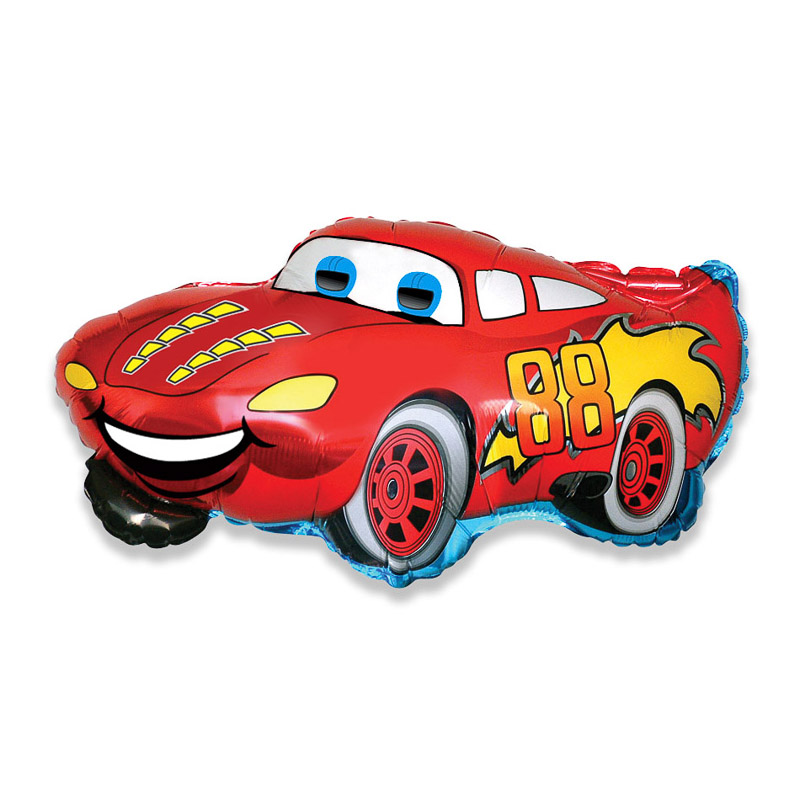 Ballon Racing Car Rot