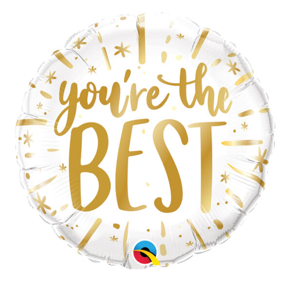 Luftballon mit einem Schriftzug "You're the best"