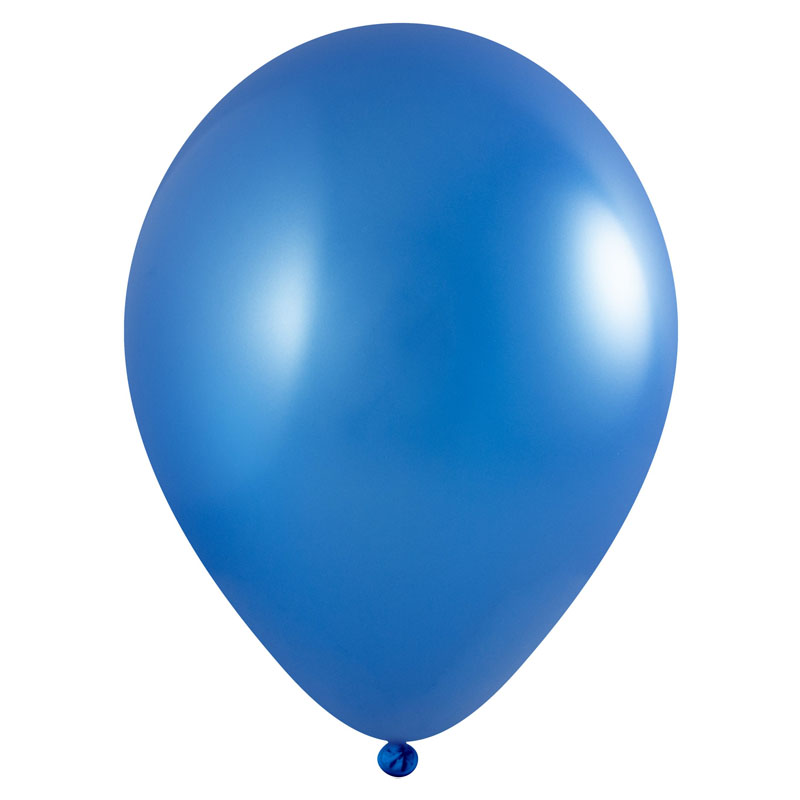 Gummi Luftballon, perlglanz, blau