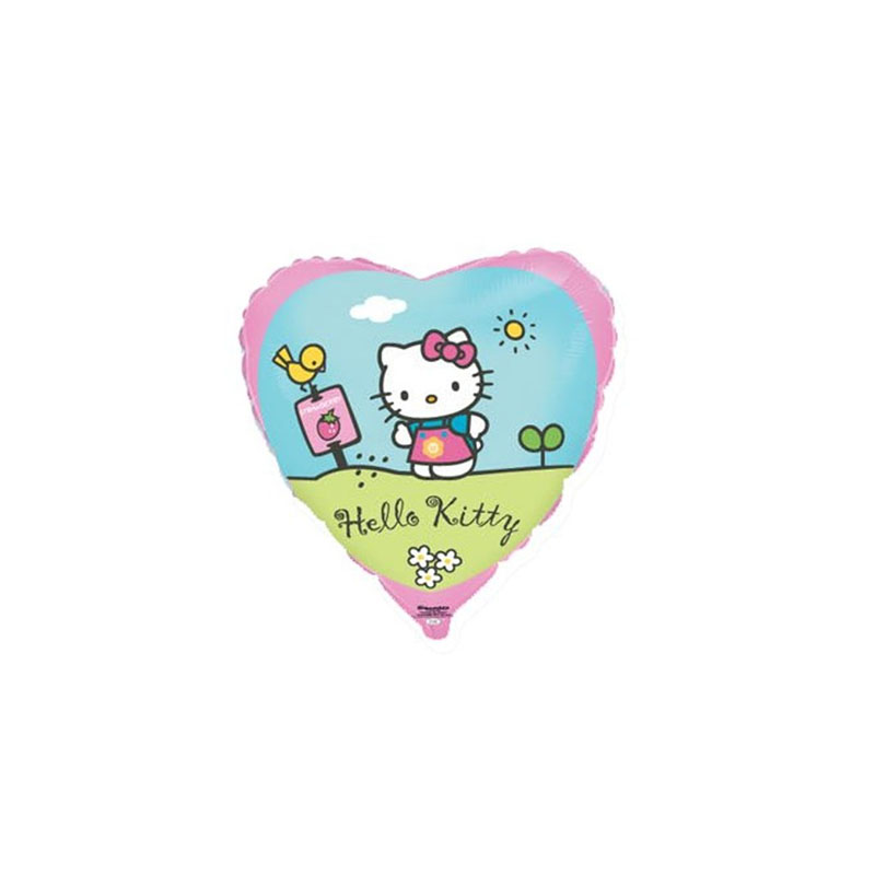 Luftballon, Hello Kirtty Garden, Herzform, Bunt