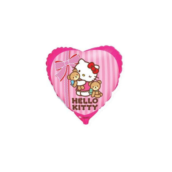 Luftballon, Hello Kitty "Bester Freund", Herzform, Rosa
