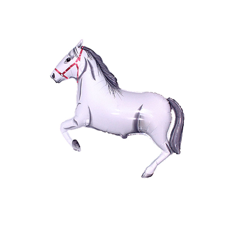Luftballon, Pferd, Folie, Weiss