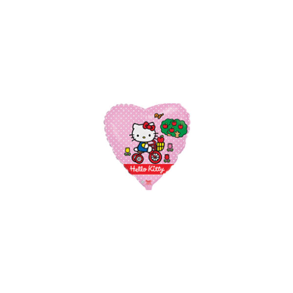 Luftballon "Hello Kitty",Herzform, Rosa