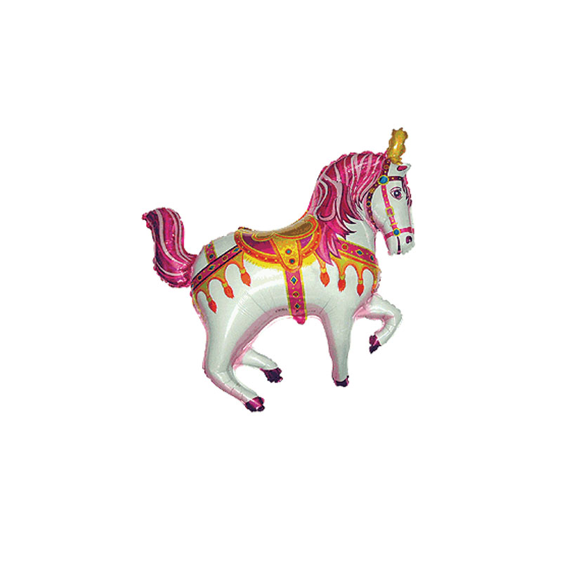 Luftballon "Zirkuspferd", Rosa