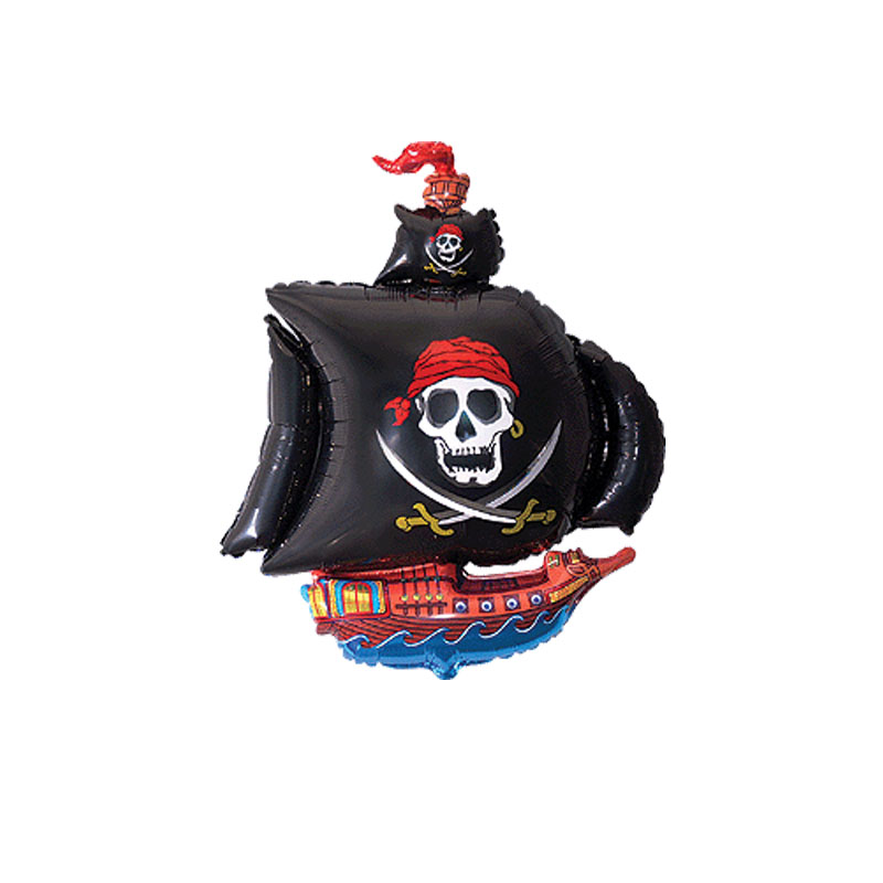 Luftballon, Piratenschiff schwarz