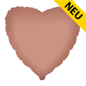 Folienballon Herz Vintage Rosé