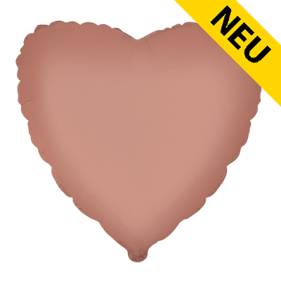 Folienballon Herz Vintage Rosé
